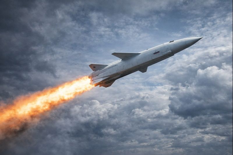 Illustration of russian missile