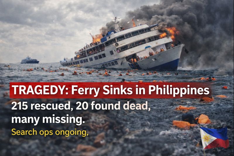 TRAGEDY: Ferry Sinks in Philippines; 350+ Onboard – Death Toll Rises