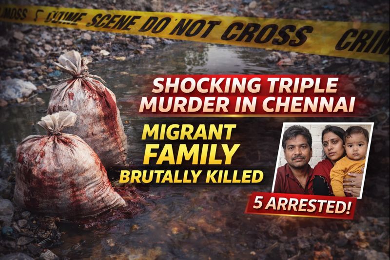Chennai Shocker: Bihar Family Killed After Assault Attempt On Wife; Bodies Found in Sacks & Canal