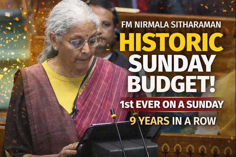 Historic Sunday Shift: Nirmala Sitharaman Delivers Record 9th Budget as Taxpayers Await Slab Relief