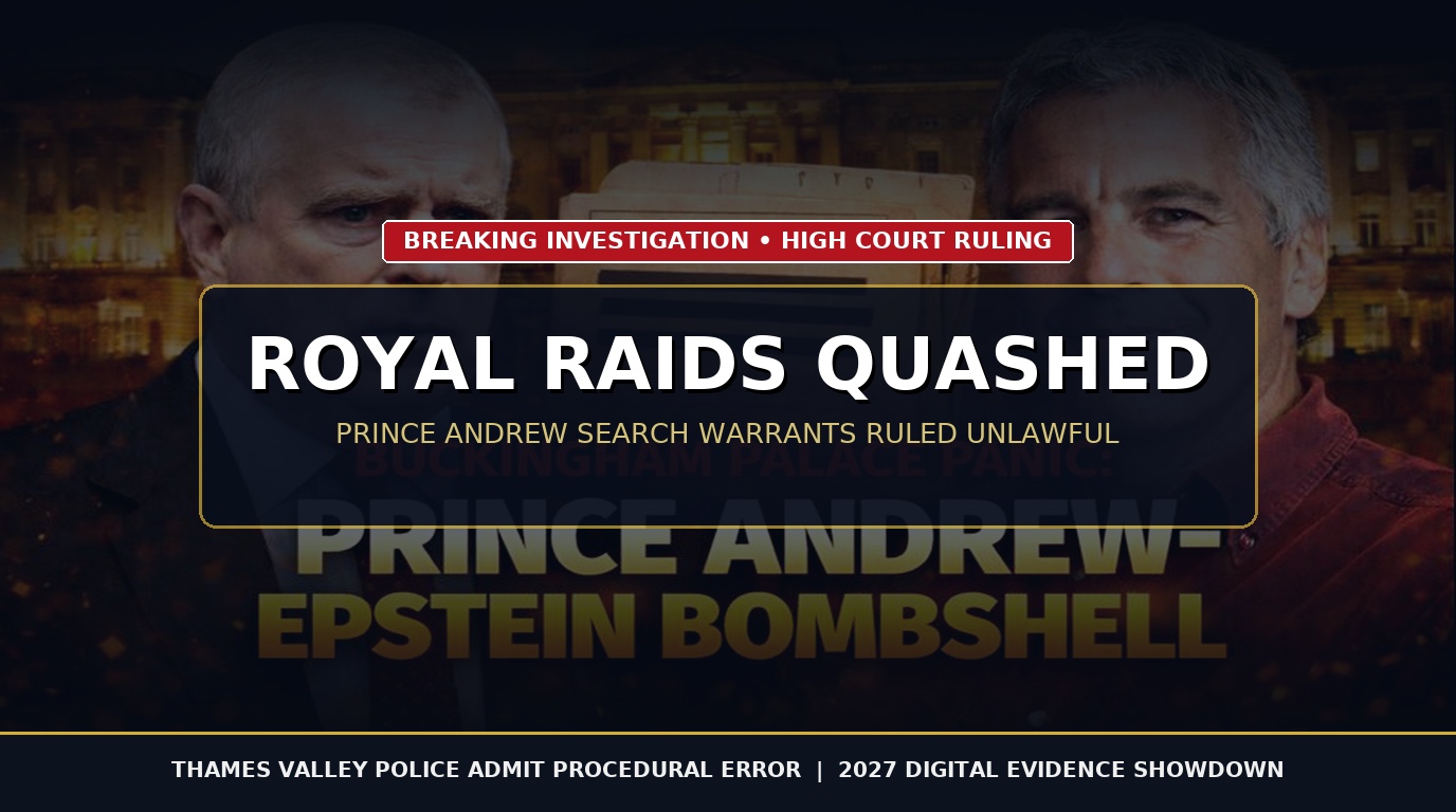 Prince Andrew Search Warrants Quashed: Inside the High Court's Unlawful Raid Ruling Shaking British Justice
