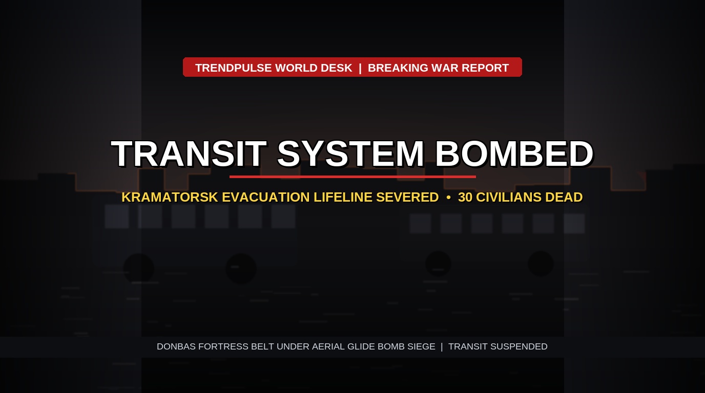 Russian Guided Bomb Obliterates Kramatorsk Buses: How the Transit Blitz Shattered Ukraine’s Donbas Evacuation Lifeline