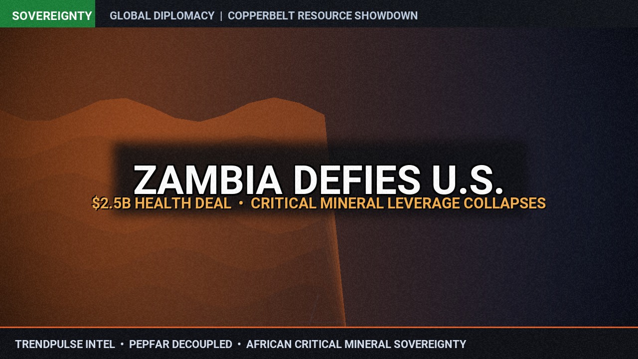 Zambia Stares Down Washington in $2.5B Health Deal: How Lusaka Defeated Trump's Critical Mineral & Data Leverage